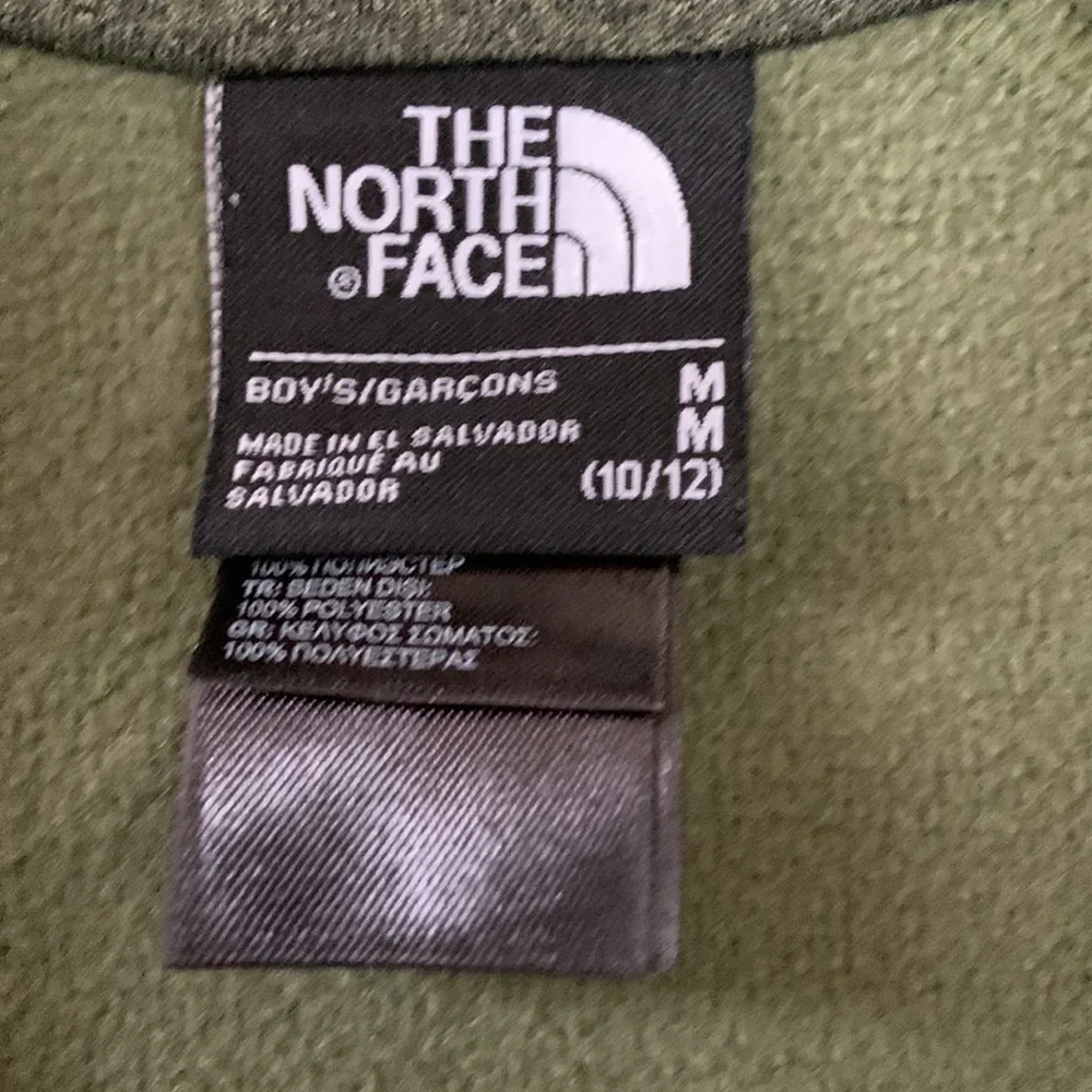 NEW NORTH FACE Green 1/2 Zip Fleece SweatShirt sz M 10/12